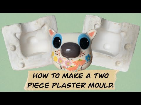 DIY: How to 
make a Two Piece Plaster Mould for Pottery at Home