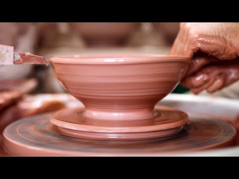 How to Throw and Trim a Shallow Stoneware Bowl — Narrated Version
