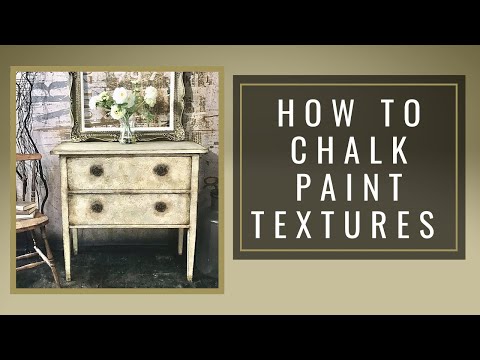 How to Chalk Paint textures with sponging Technique/custom color glaze