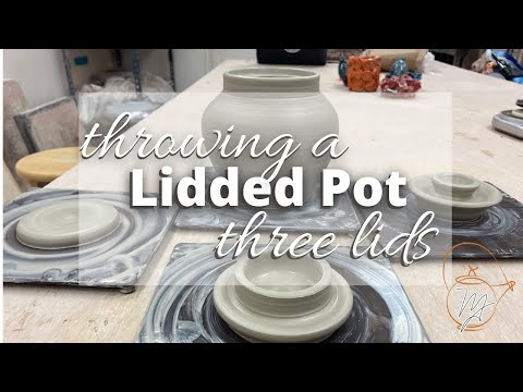 Throwing Lidded Pots- 3 lids