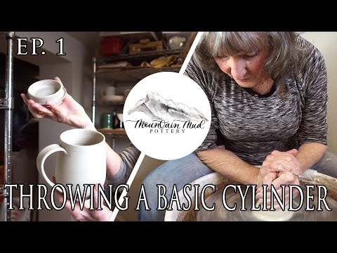 Beginner Pottery Tutorial | How To Throw a Basic Cylinder for a Mug | Episode 1