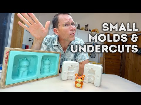 Small Plaster & Silicone Molds for ceramics - how to avoid undercuts!