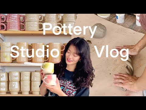 A Good Ol' Pottery Studio Vlog // Relaxing Small Business #vlog