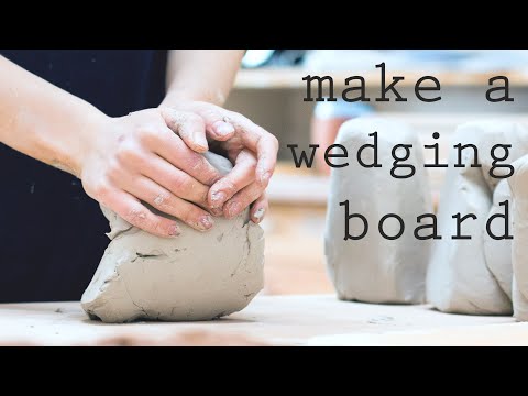 How to make a Wedging Board -- a super handy tool for every home pottery studio