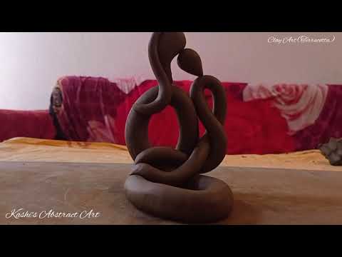 Abstract Clay Art | Mother & Child | Terracotta | Easy & Step By Step Demonstration | Learn clay art