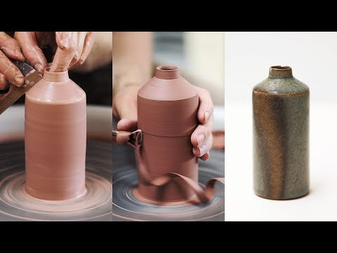 How to Throw and Turn a Simple Stoneware Bud Vase