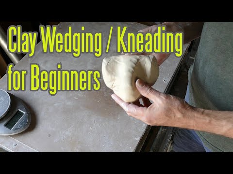 Clay Wedging or Kneading for Beginners.