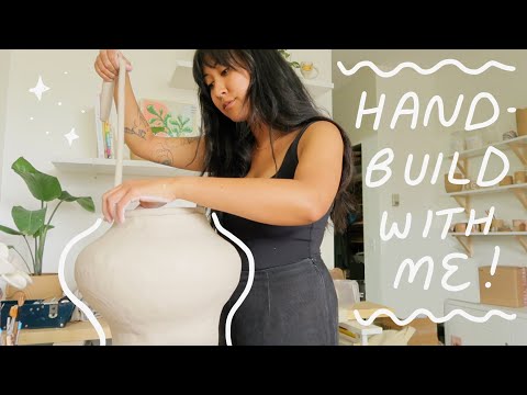 HANDBUILD WITH ME: coil pot edition ~ vibey how to + thought process ✨