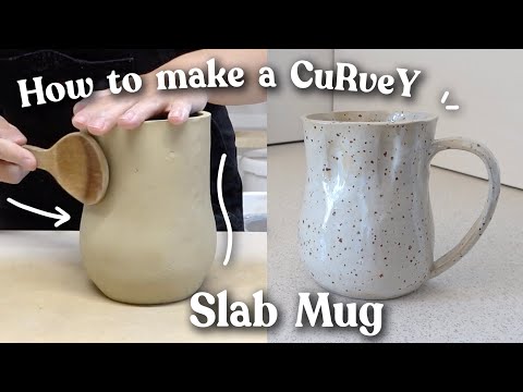 5 Ways to Add CURVES to slab ceramics // hand building ceramics for beginners