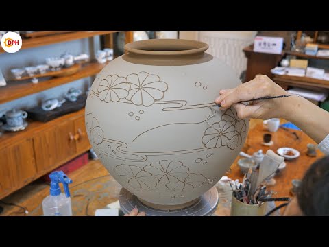 Incredible! The Process Of Making Korean Traditional Pottery - Master Of Pottery  Daily Process Hd