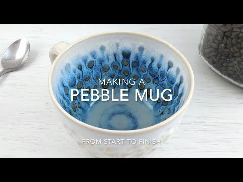 Making a Pebble Cup from start to finish - Satisfying Pottery