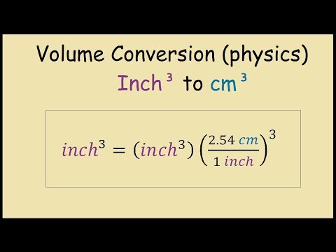 How To Convert From Cubic Inches To Cubic Centimeters