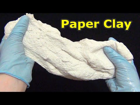 The Best Paper Clay Recipe Without Water  How To Make Paper Clay For Modeling