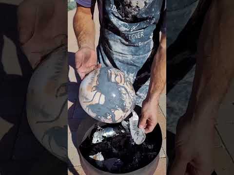 How To Shell A Saggar Fired Vase!  Wait To See The Results! 