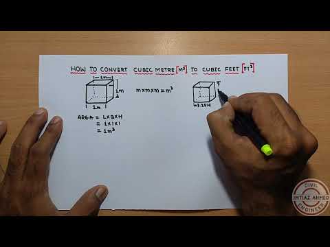 How To Convert Cubic Metre [M3] To Cubic Feet [Ft3] And Cubic Feet [Ft3] To Cubic Metre [M3]