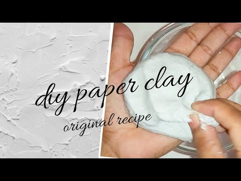 Diy Paper Clay Recipe  How To Make Paper Clay  Paper Mache  Something Artistic 