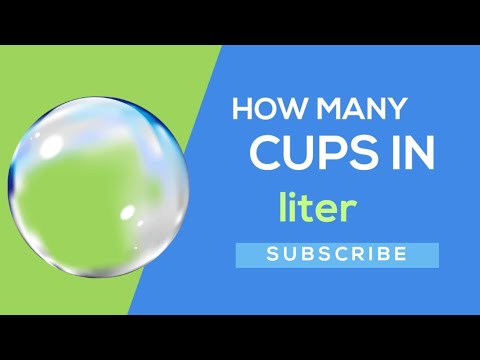 How Many Cups In A Liter