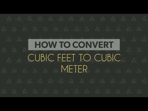 How To Convert Cubic Feet To Cubic Meter