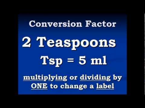 Conversion Video Teaspoons To Milliliters And Back Again
