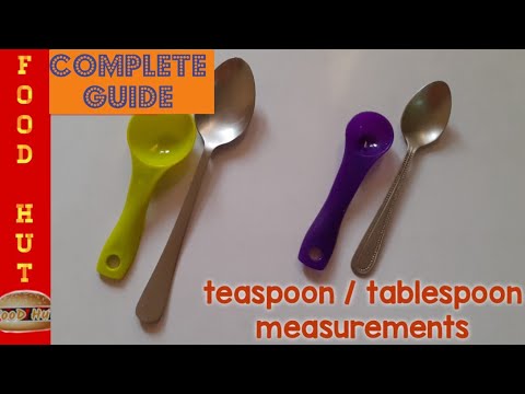 How Many Teaspoon In A Tablespoon?  Difference Between Tsp And Tbsp  Tsps In A Tbsp By Food Hut
