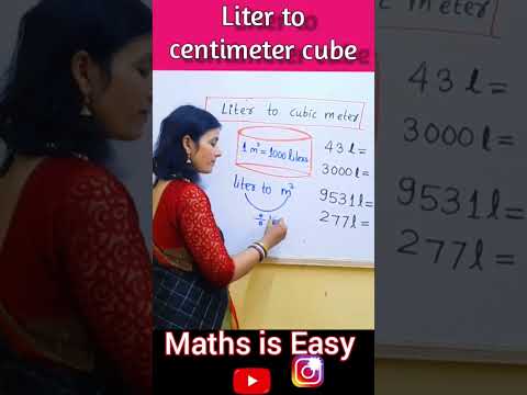 How To Convert Volume Liter To Cubic Meter  Liter To Cubic Metre Shorts Short Trend Fun Cbse