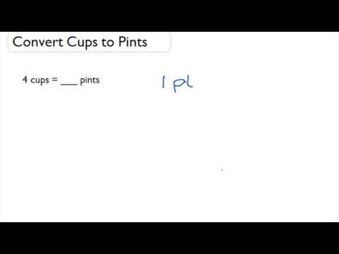 Convert Cups To Pints