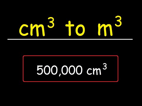 How To Convert Cubic Centimeters To Cubic Meters - Cm^3 To M^3 - Volume