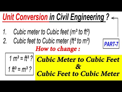7  How To Convert Cubic Meter To Cubic Feet And Cubic Feet To Cubic Meter  Unit Conversion
