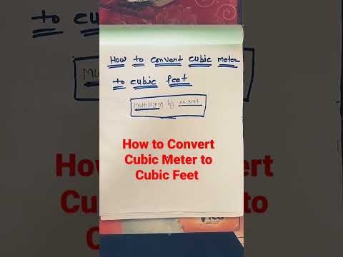 How To Convert Cubic Meter To Cubic Feet Shorts